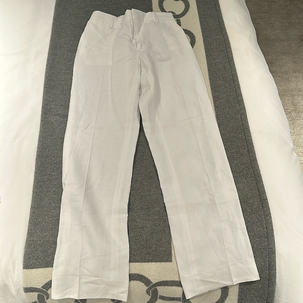 100% capri linen pants